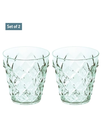 koziol CRYSTAL S * - Glas 250ml 2er Set in transparent jade