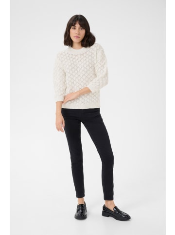 Kaffe Strickpullover KAkani in Chalk