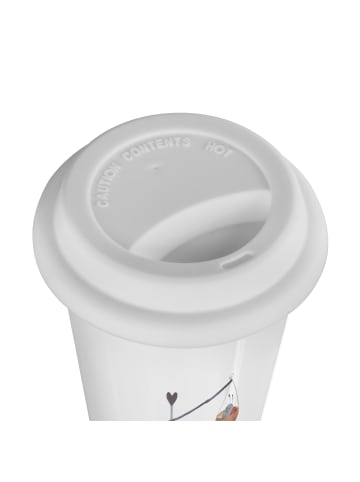 Mr. & Mrs. Panda Thermobecher To Go Sternzeichen Waage mit Spruch in Weiß