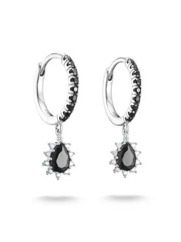 Thomas Sabo Creolen in silber, schwarz, weiß