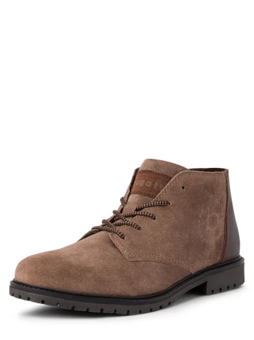Bugatti Stiefellette aus Leder in taupe - 0001