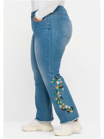 sheego by Joe Browns Bootcut-Jeans in blue Denim