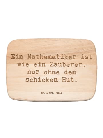 Mr. & Mrs. Panda Brotzeitbrett Spruch Mathematiker Magie mit Spruch in Transparent