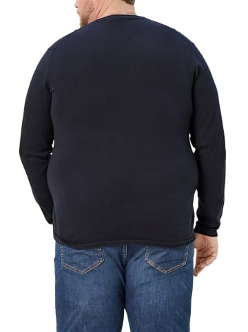 S. Oliver Rundhalspullover für Herren in dunkel-blau