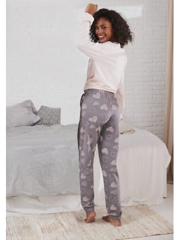 VIVANCE DREAMS Pyjama in rosa-grau