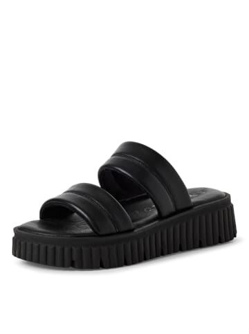 Tamaris Plateau Pantoletten in Schwarz