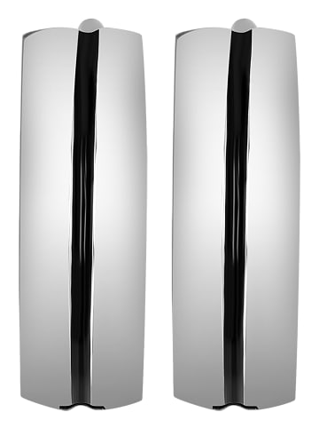 Adeliás Unisex Ohrringe – Creole aus Edelstahl in silber