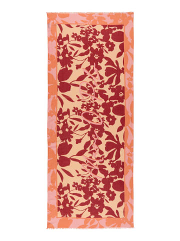 Marc O'Polo Schal mit Allover-Print in Medium Pink