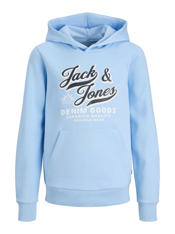 JACK & JONES Junior Kapuzensweatshirt JJELOGO SWEAT HOOD JNR in chambray blue