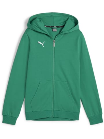 Puma Hoodie "TeamGoal CasuaLongsleeve Hooded Jacket Jr" in Grün