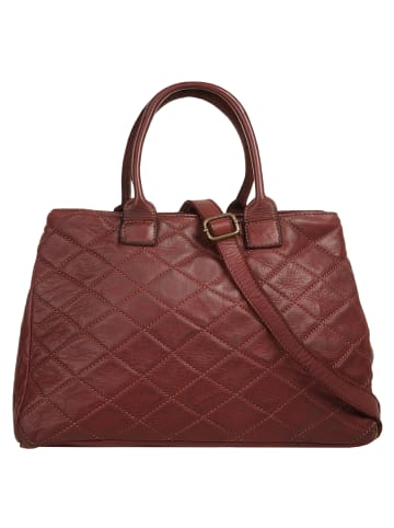 Samantha Look Handtasche echt Leder in bordeaux