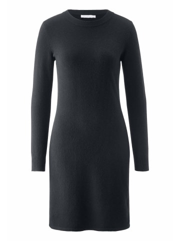 Hessnatur Strick Kleid Regular in schwarz