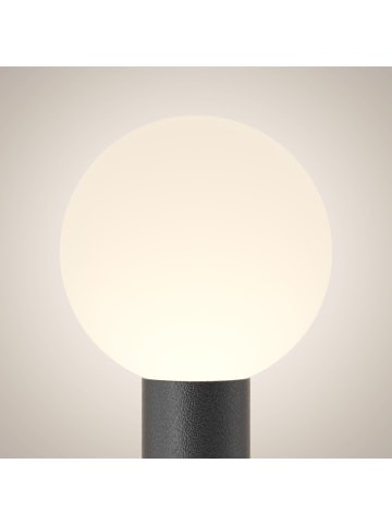 Licht-Erlebnisse Wegeleuchte Ø 20 x (H)80 cm in Schwarz Weiß