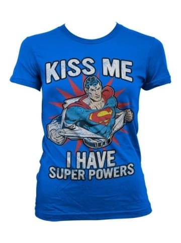 Superman Shirt in Blau