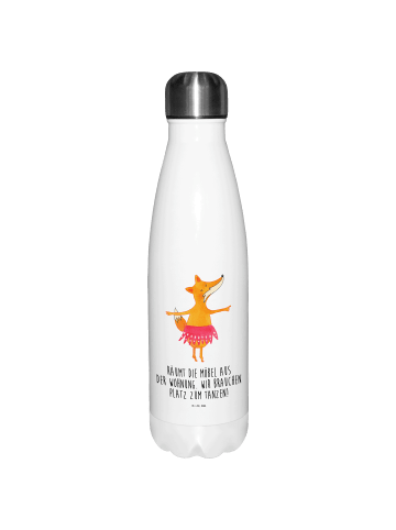 Mr. & Mrs. Panda Thermosflasche Fuchs Ballerina mit Spruch in Weiß