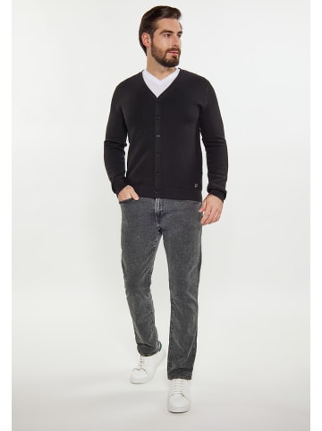 DreiMaster Maritim Herren Cardigan in Schwarz