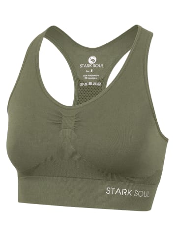 Stark Soul® Seamless Light Sports Bra - Sport BH in khaki