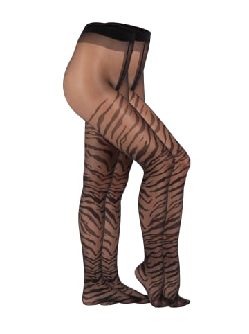 camano Strumpfhose leo 2er Pack fine fashion 20 Denier in black-tiger