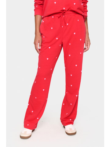 SAINT TROPEZ Casual Hose DagnaSZ Gerade Passform in Viva Magenta Bonbon Harts