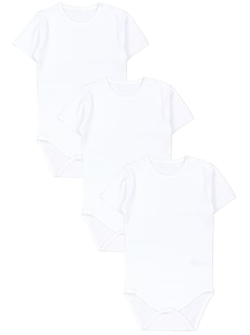 TupTam Kinder Unisex Kurzarm Body 3er Set in weiß