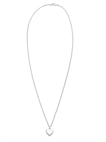 Elli DIAMONDS  Halskette 925 Sterling Silber Herz in Silber
