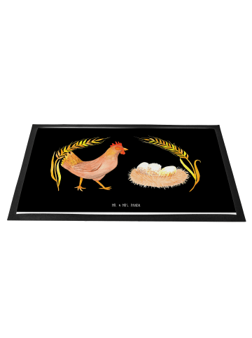 Mr. & Mrs. Panda fußmatte Huhn Stolz ohne Spruch in Schwarz