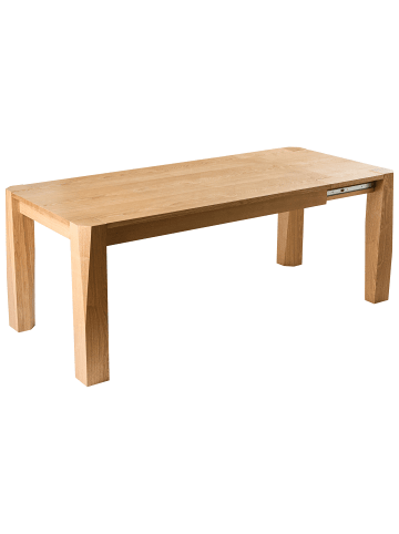 Beliani Ausziehbarer Tisch MISSION in Braun - (W) 90 x (H) 78 x (L) 160 cm