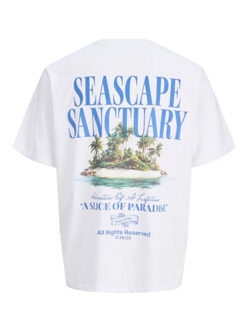 JACK & JONES Junior T-Shirt Locker geschnitten Jorphoto in bright white car