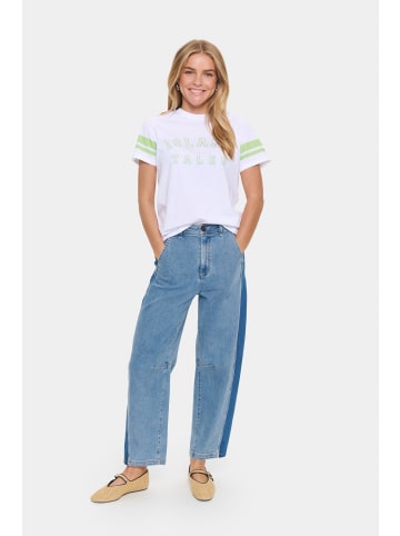 SAINT TROPEZ T-shirt HineSZ Gerade Passform in Bright White