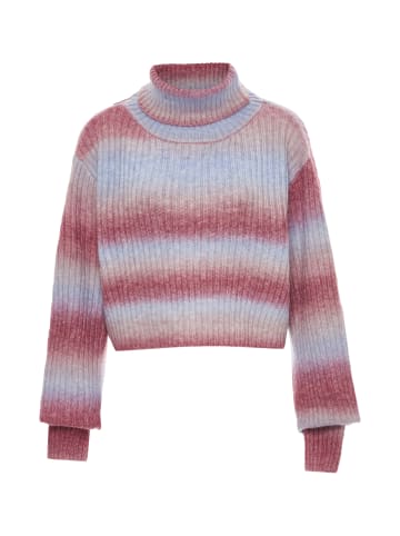 Sidona Rollkragenpullover in LILA MEHRFARBIG