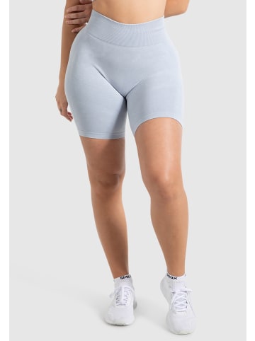 SMILODOX Shorts Batik Acid Vera Scrunch in Hellblau