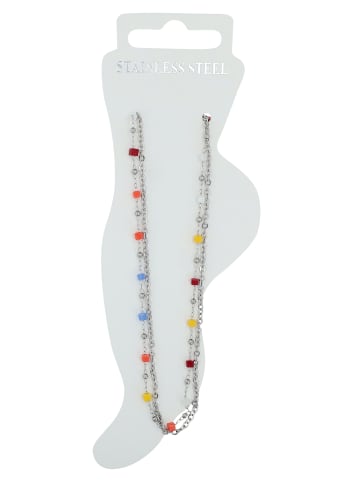 Adeliás Damen Anhänger aus Edelstahl mit Perle in silber