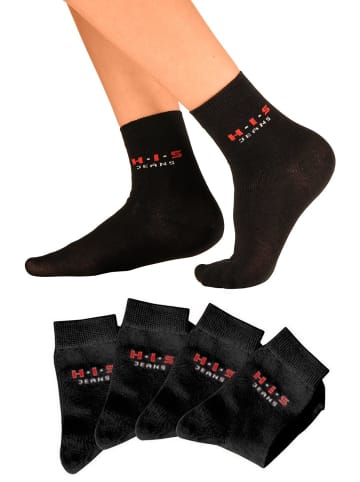 H.I.S Basicsocken in schwarz