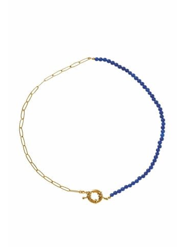 Gemshine Halskette Jade in gold coloured