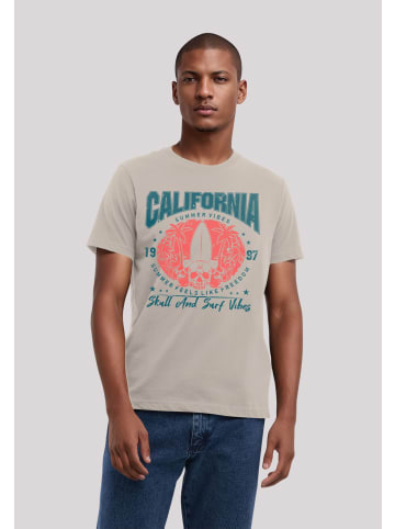 F4NT4STIC T-Shirt California skull summer vibes in sand