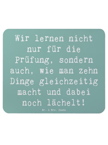 Mr. & Mrs. Panda Mouse-Pad Spruch Auszubildende Lächeln mit Spruch in Meeresbrise