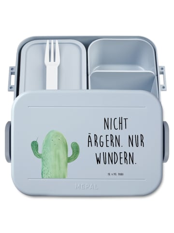 Mr. & Mrs. Panda MEPAL Bentobox Kaktus Wut Motiv mit Spruch in Blau Pastell