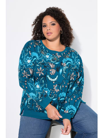 Ulla Popken Sweatshirt in dunkles petrol