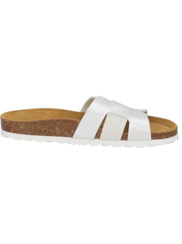 palado Pantoletten in weiß silber