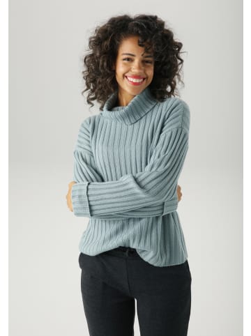 Aniston CASUAL Strickpullover in lindgrün