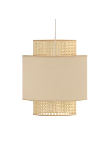 home24 Pendelleuchte KOLEK in Beige / Weiß