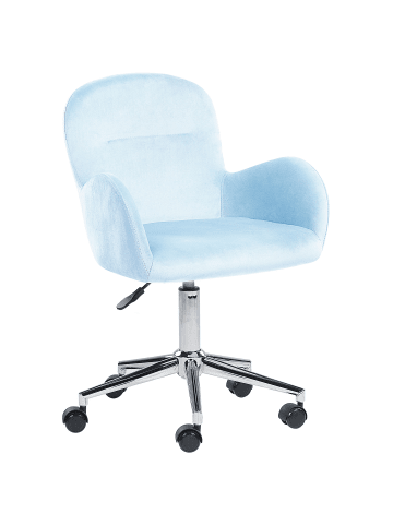 Beliani Bürostuhl PRIDDY in Blau - (W) 60 x (H) 79 x (L) 60 cm