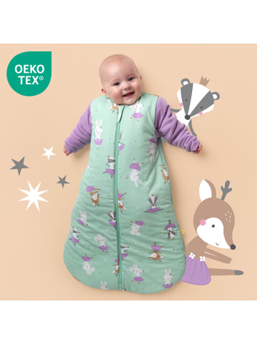 Schlummersack Babyschlafsack, 3.5 TOG in Mint-Lila