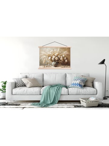 MuchoWow Poster mit Leiste Elegante Blumen  (BxH)