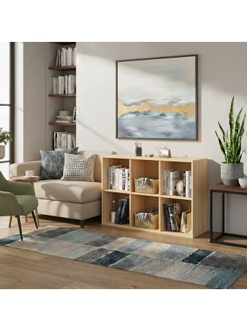 relaxdays Bücherregal in Eiche - (B)61 x (H)91 x (T)30 cm