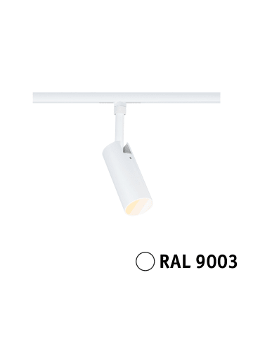paulmann URail Schienenspot Tubo Einzelspot  320lm 4W 2700 - 4000K  230V Signalweiß