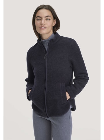 Hessnatur Hessnatur Wollfleece Jacke Regular aus reiner Bio-Merinowolle in marine