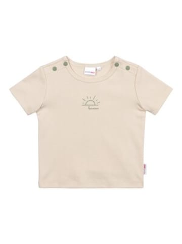 Bornino T-Shirt Rubber Print Sonne in Natur