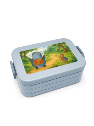 Mr. & Mrs. Panda MEPAL Bentobox Pinguin & Maus Wanderer Design o... in Blau Pastell