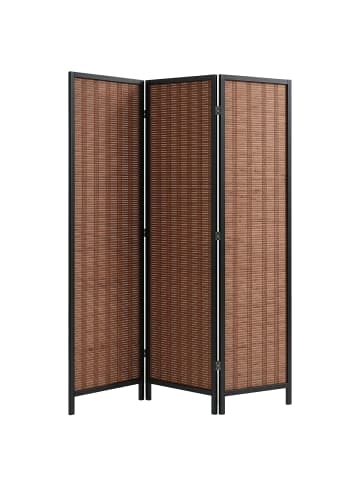 relaxdays Paravent in Braun - (B)120 x (H)170 cm
